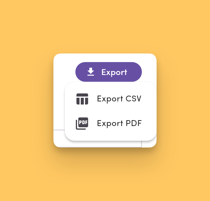 Export Csv Pdf