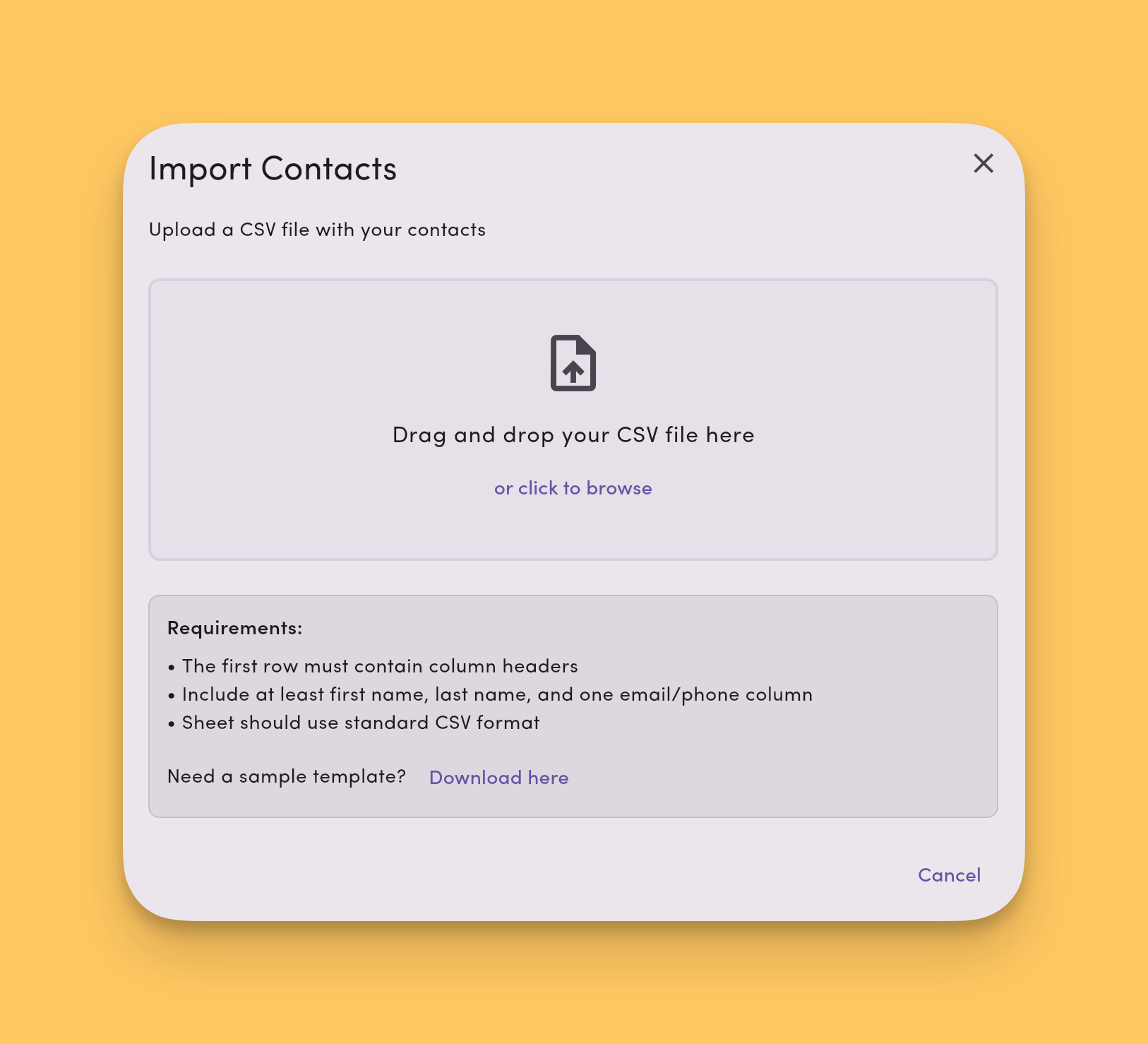 Import Contacts