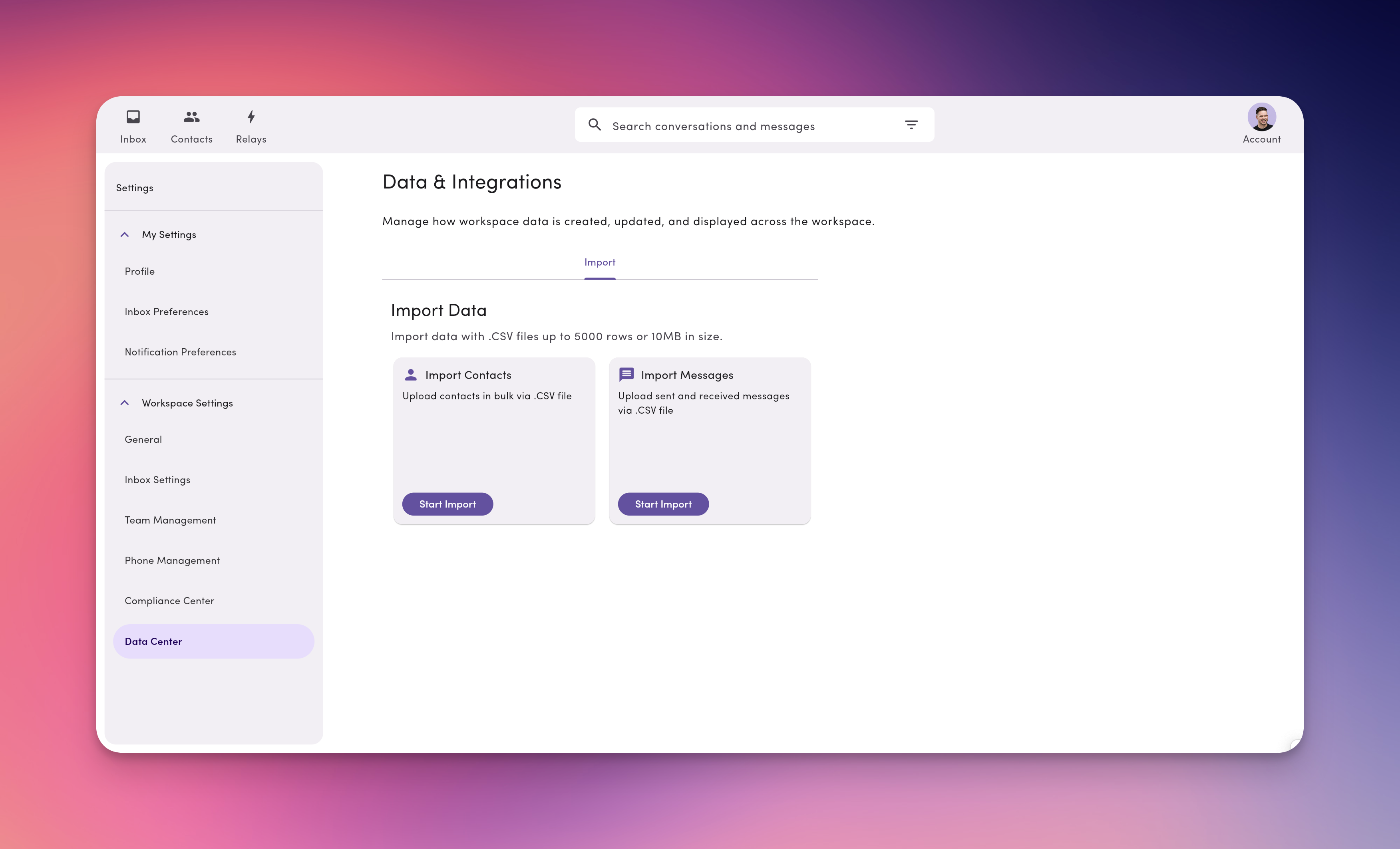 Data Center Import Pn