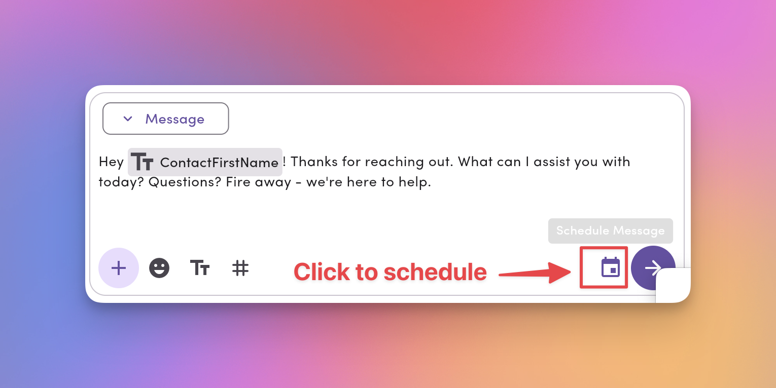 Messaging Schedule Pn