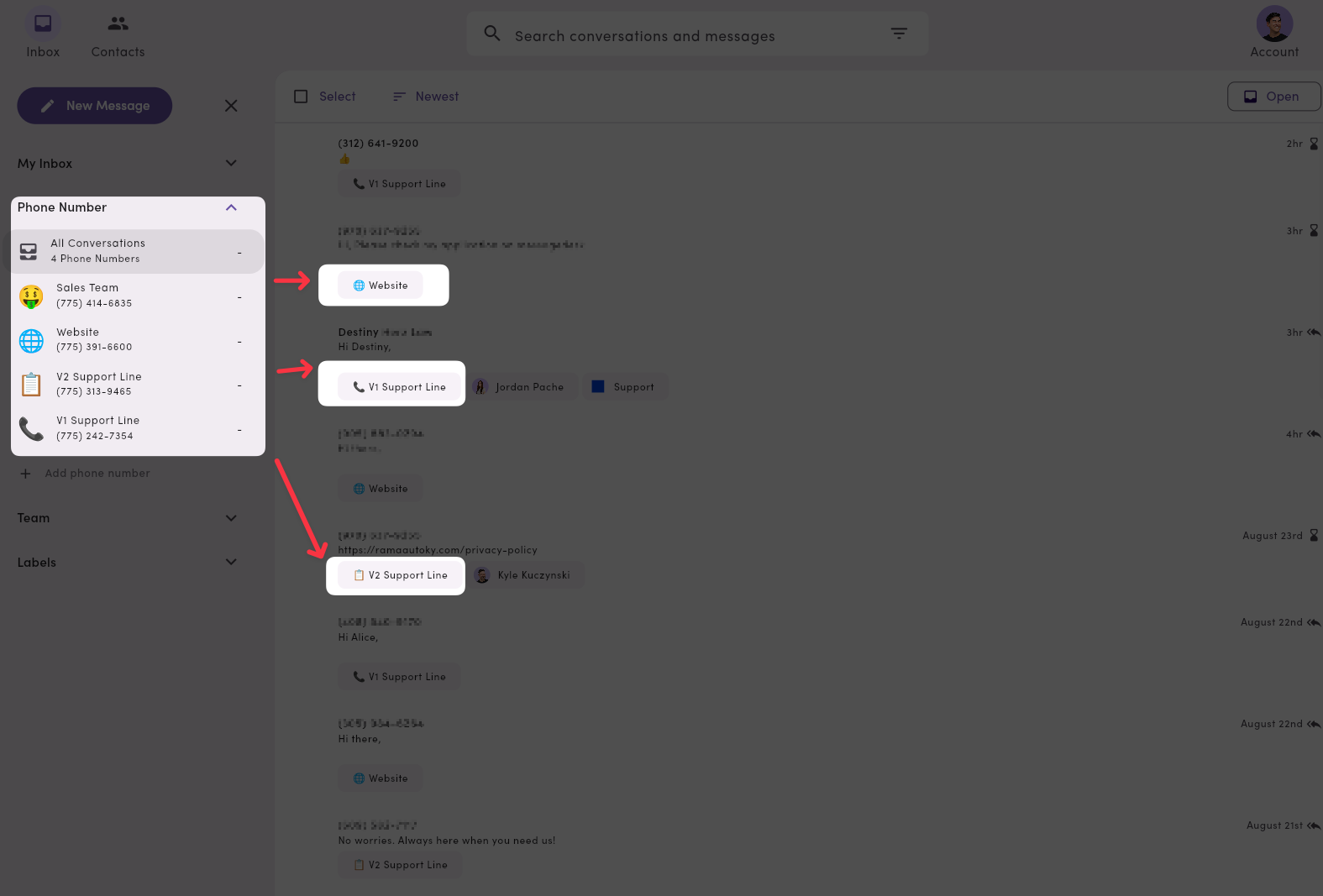 Inbox Sidebar Phones Pn