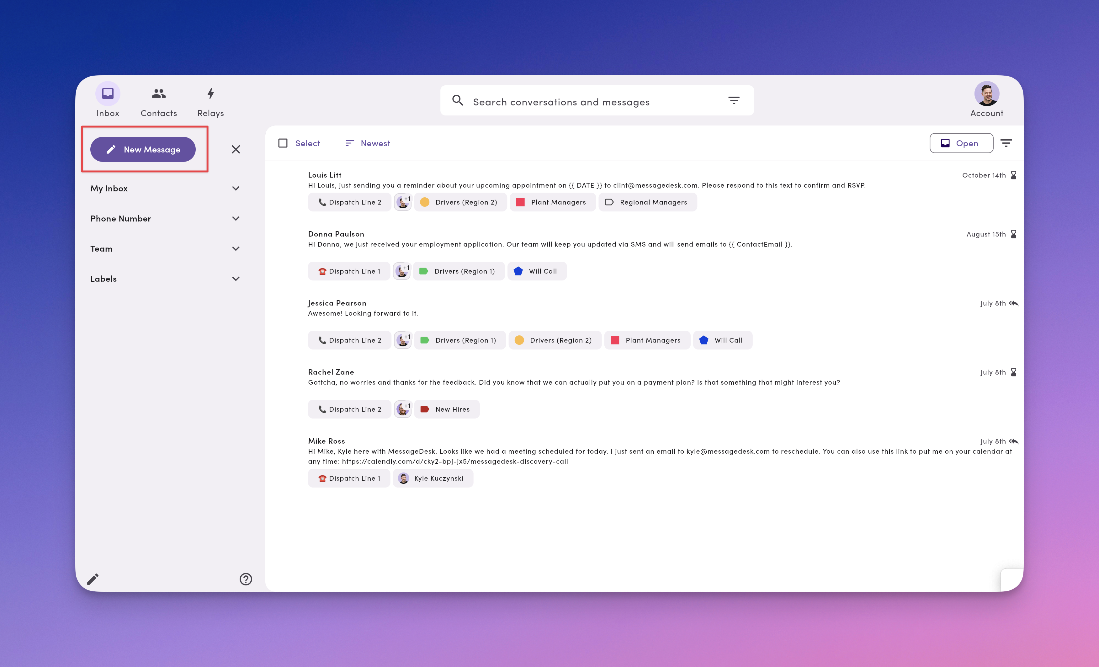 Inbox New Message Pn