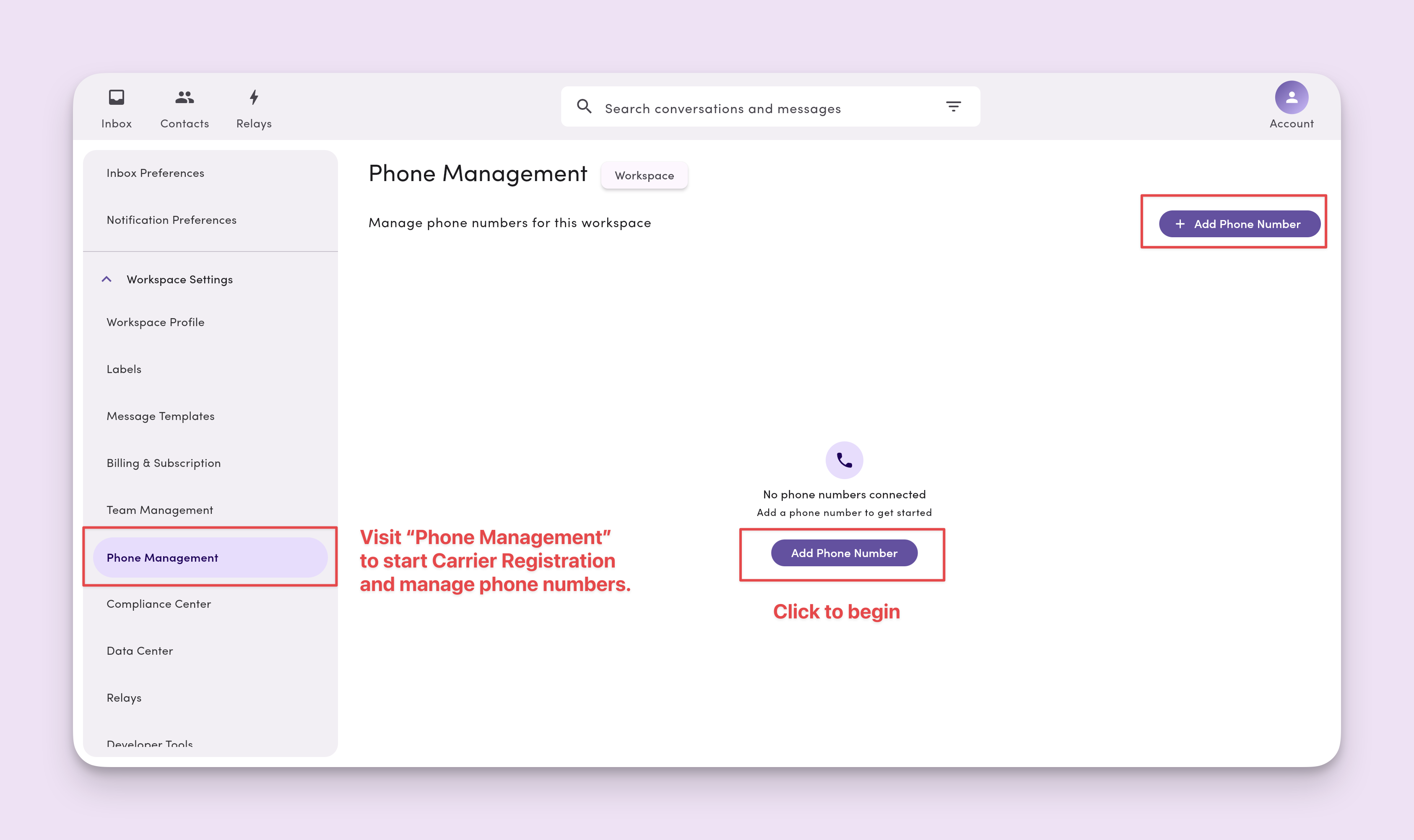 Carrier Registration Option 2