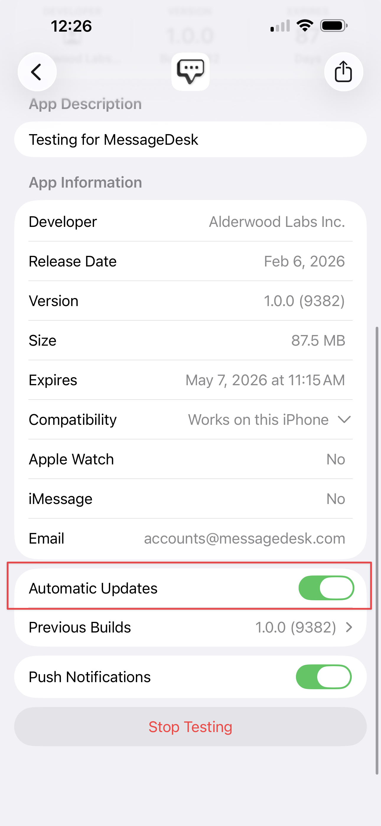 Mobile Automatic Updates Mobile Automatic Updates