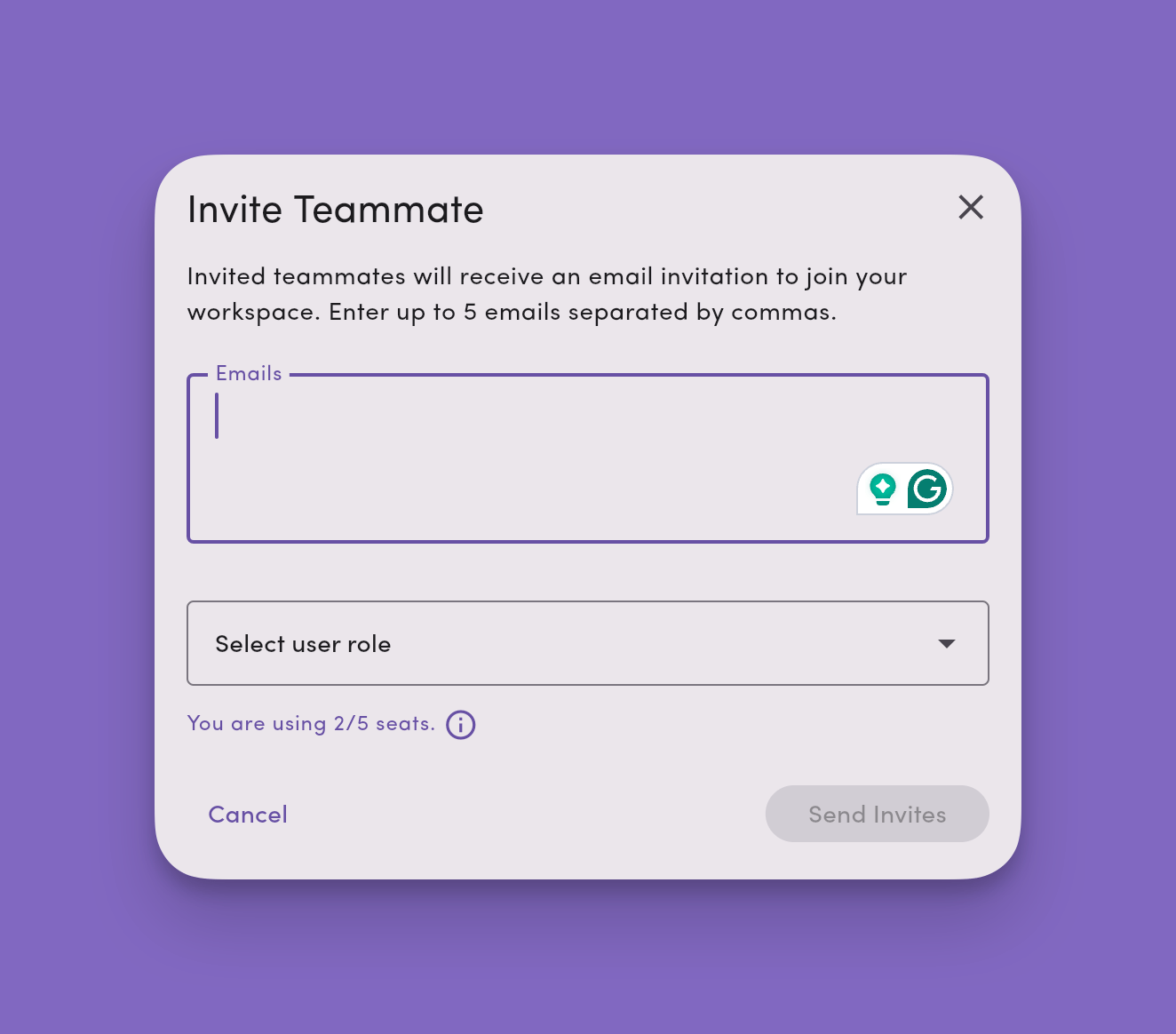 Invite Teammates