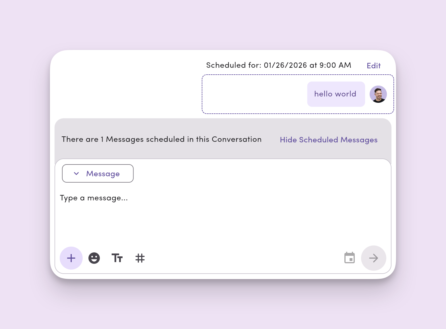 View Scheduled Messages