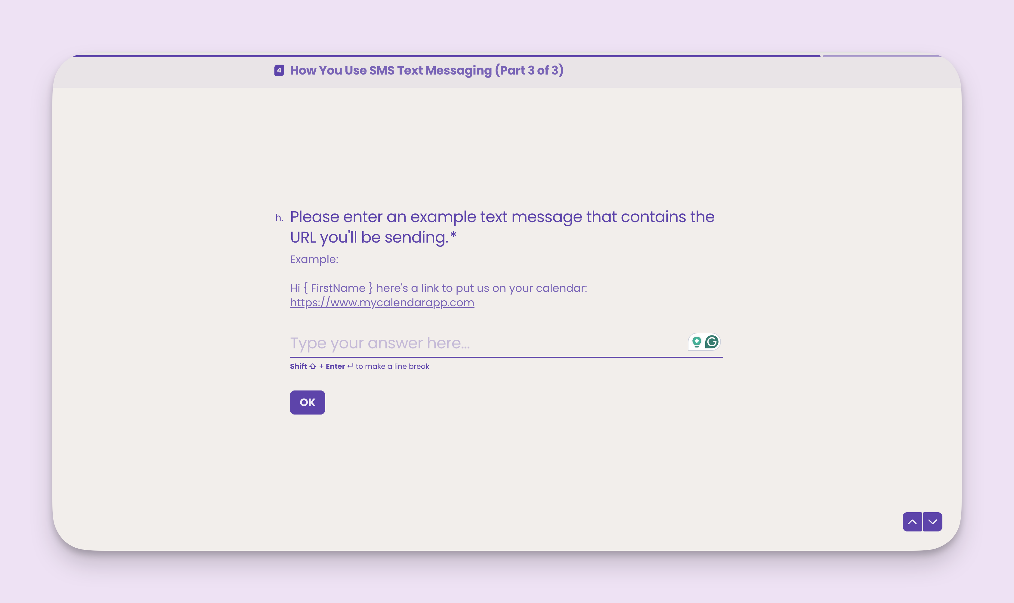 Carrier Registration Link Example
