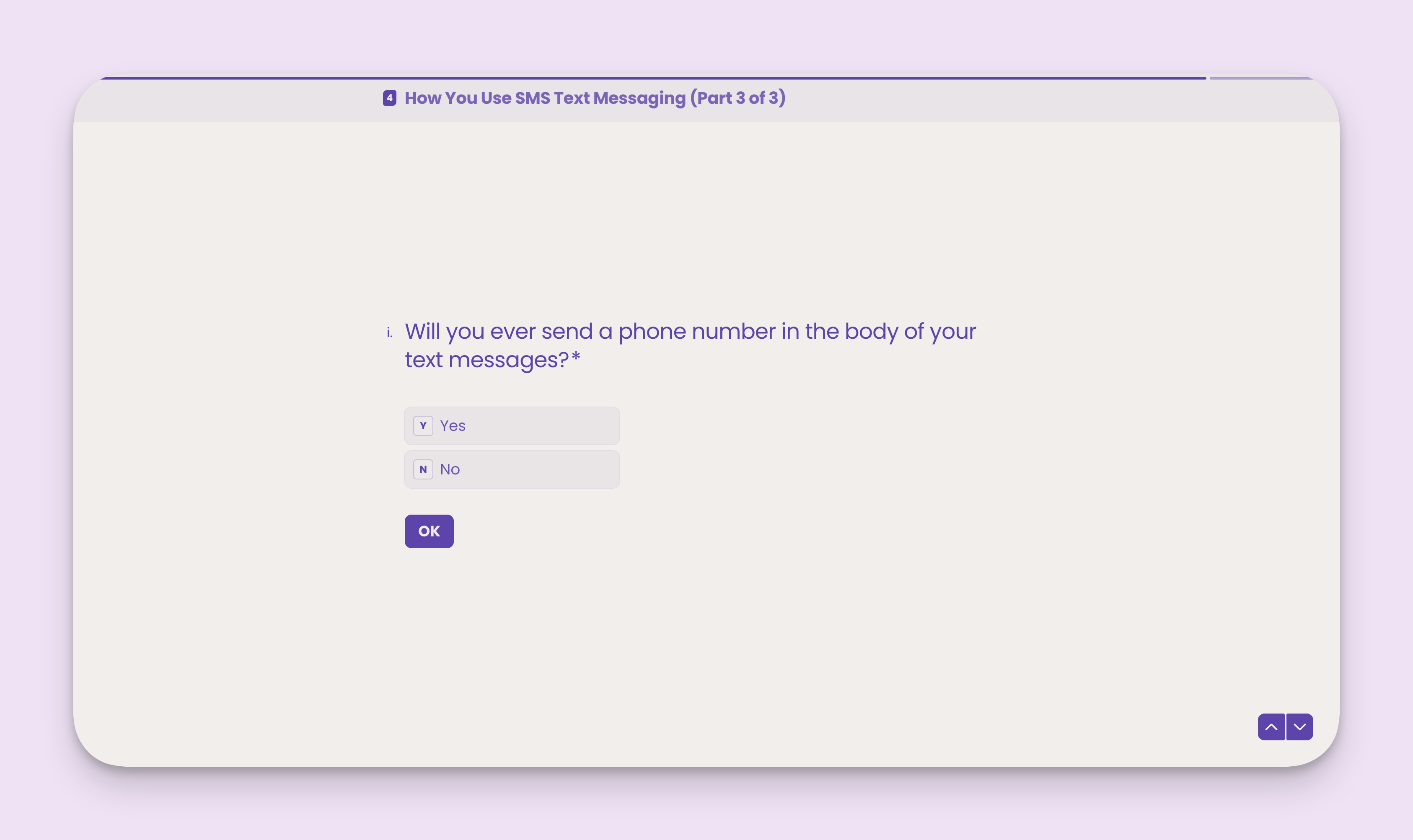 Carrier Registration Phone Number Messages