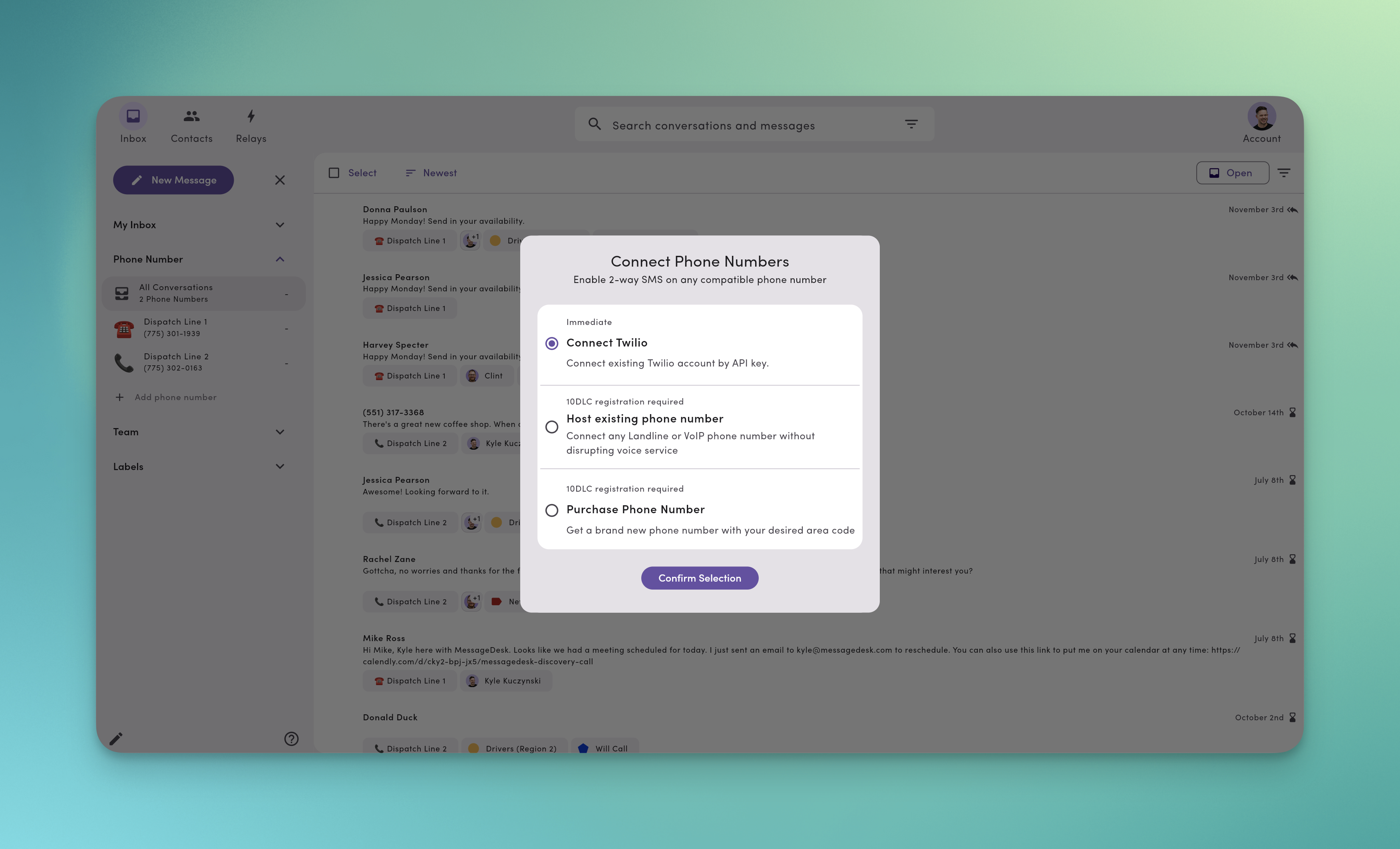 Connect Phone Numbers Pn