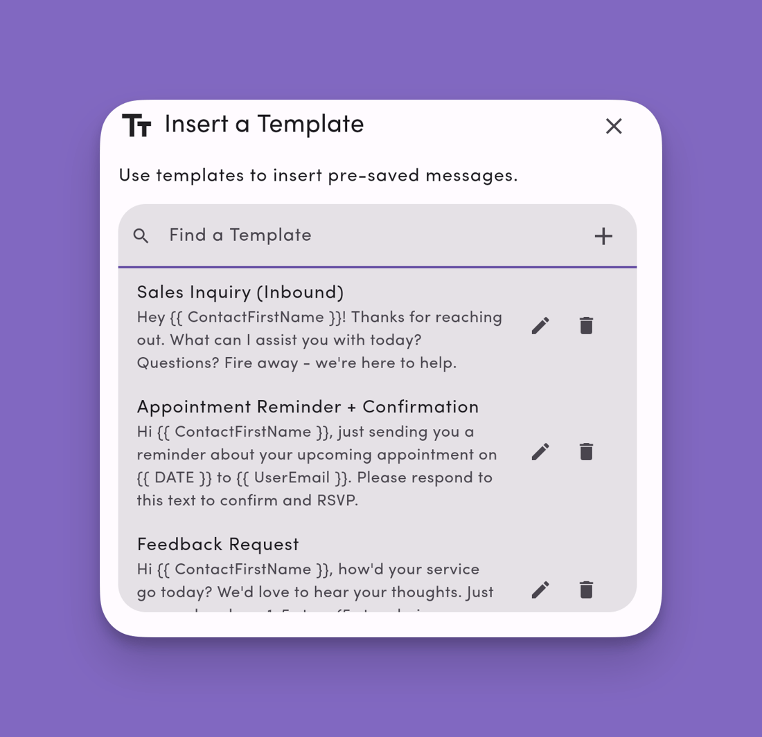 Help Message Tag Message Templates & Personalization Tags - MessageDesk