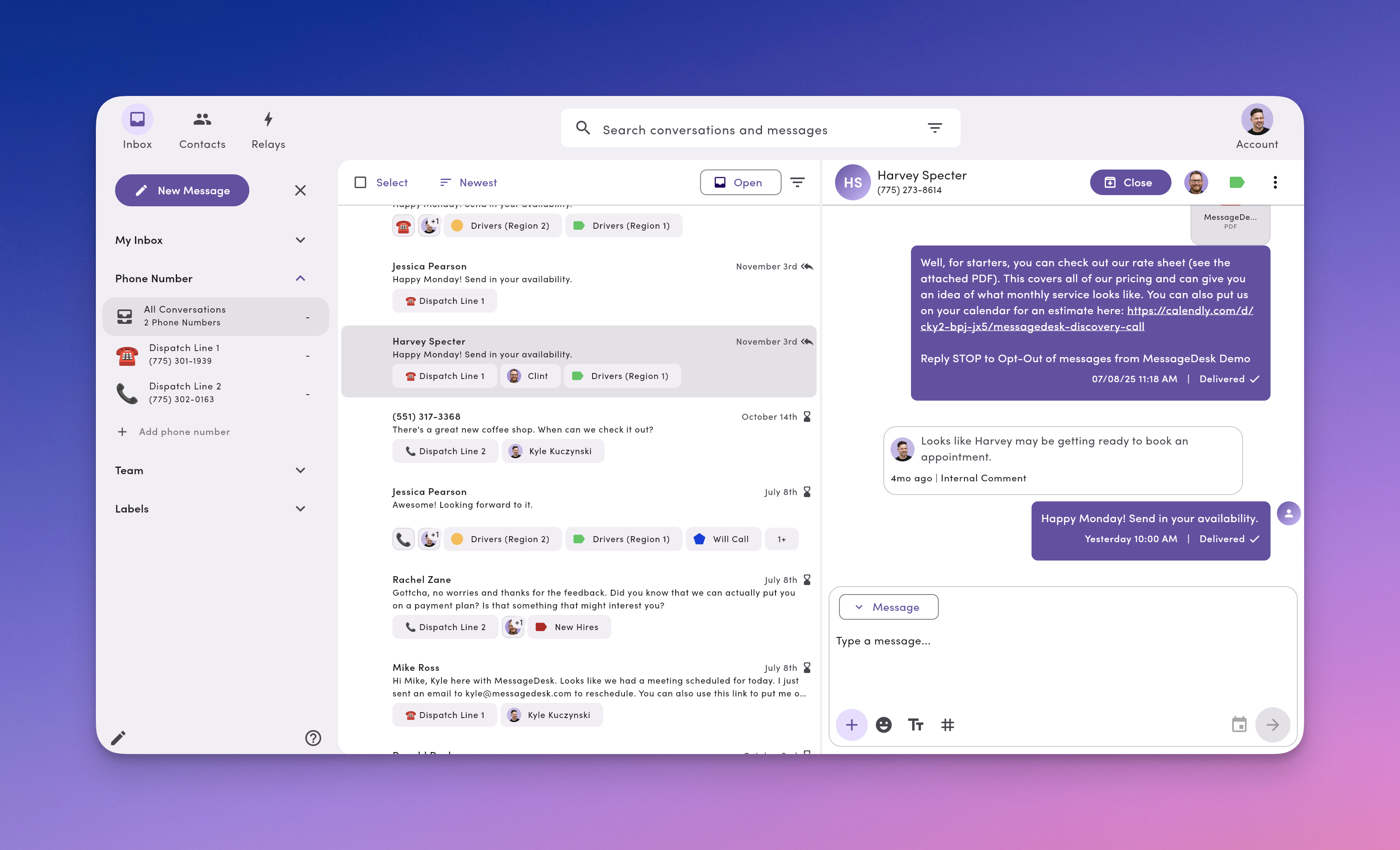 Messagedesk Inbox Pn