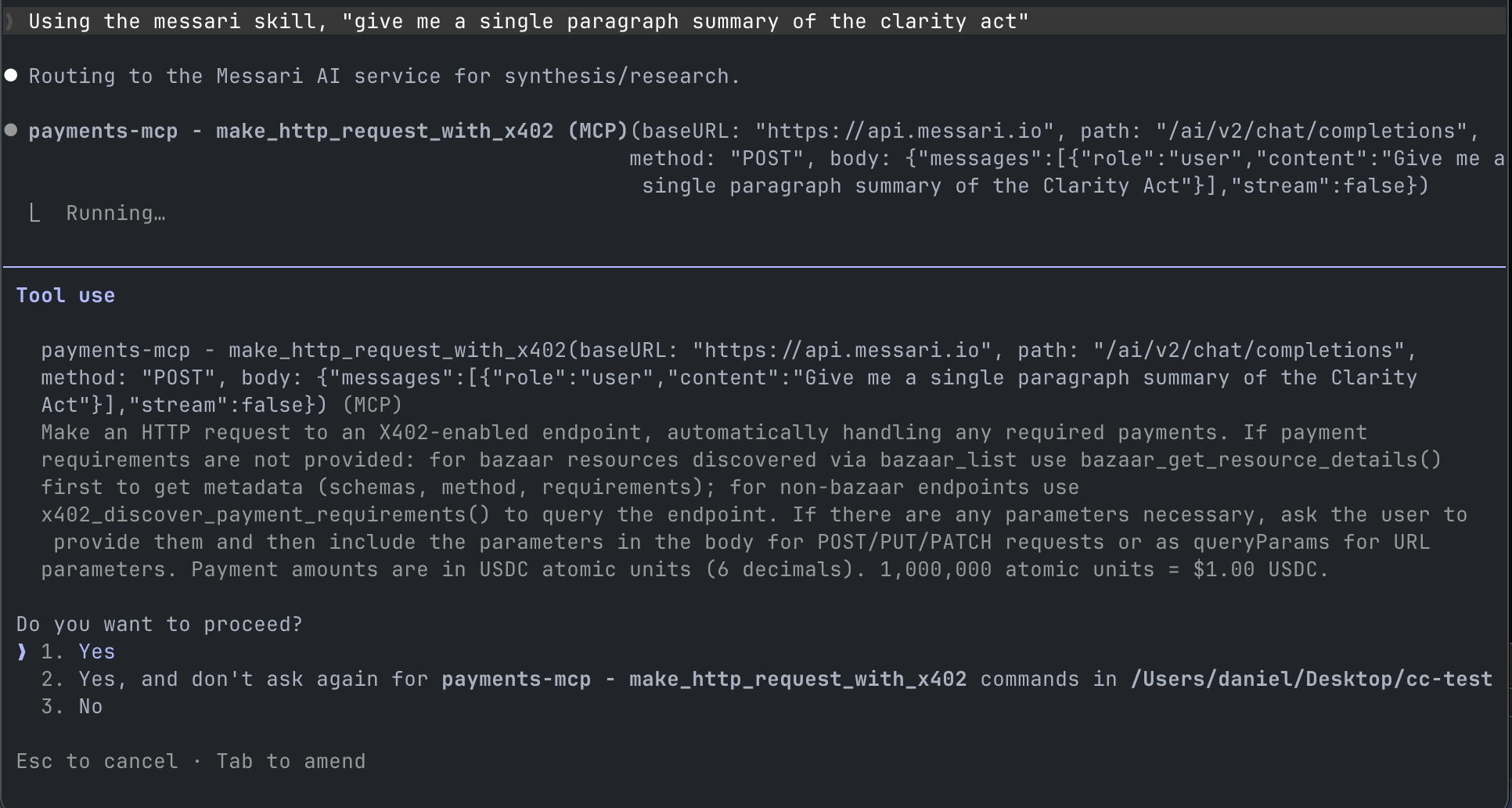 Messari Skill Answer