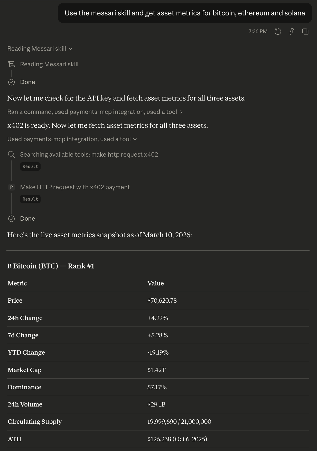 Messari Skill Answer