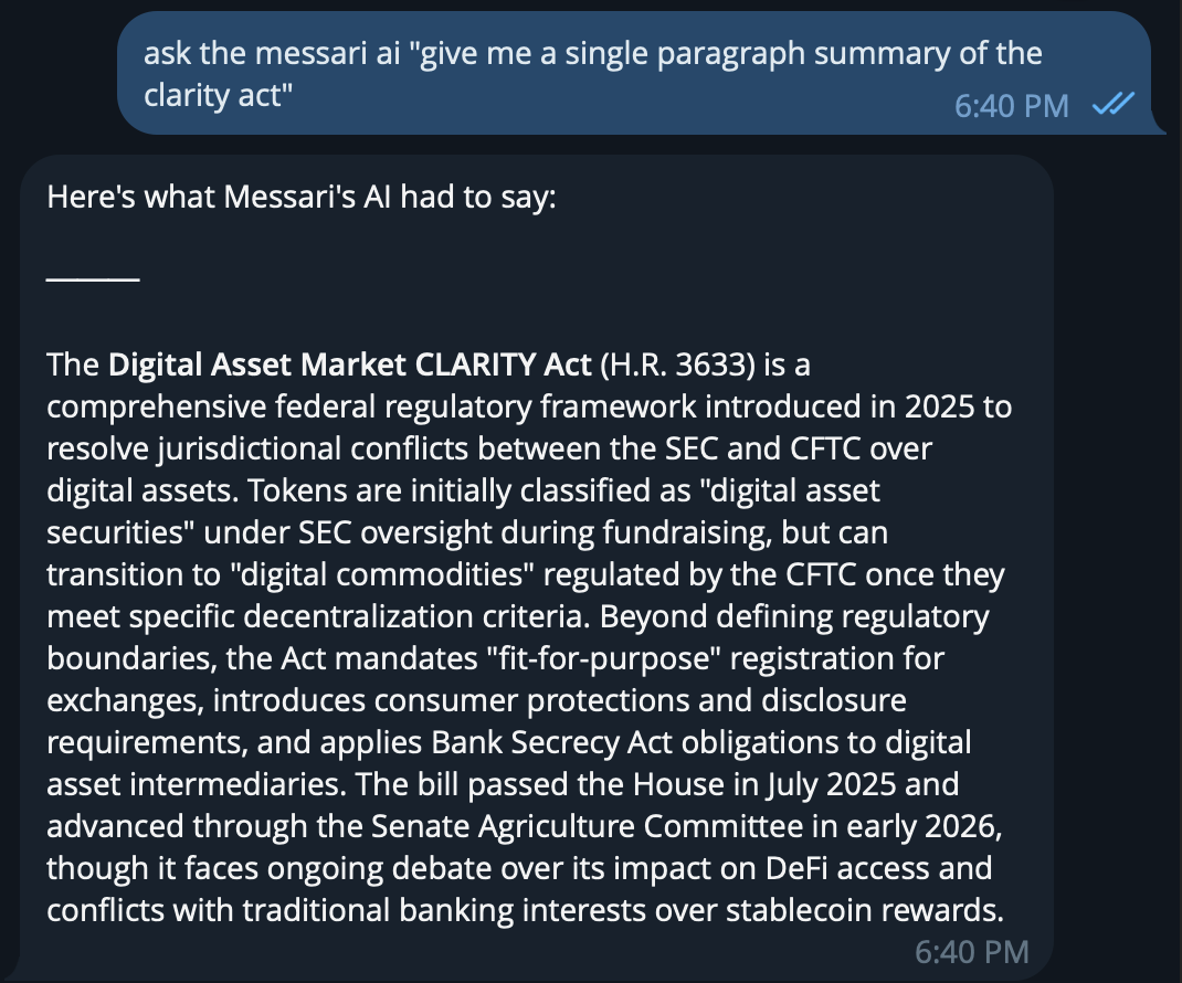 Messari Skill Answer