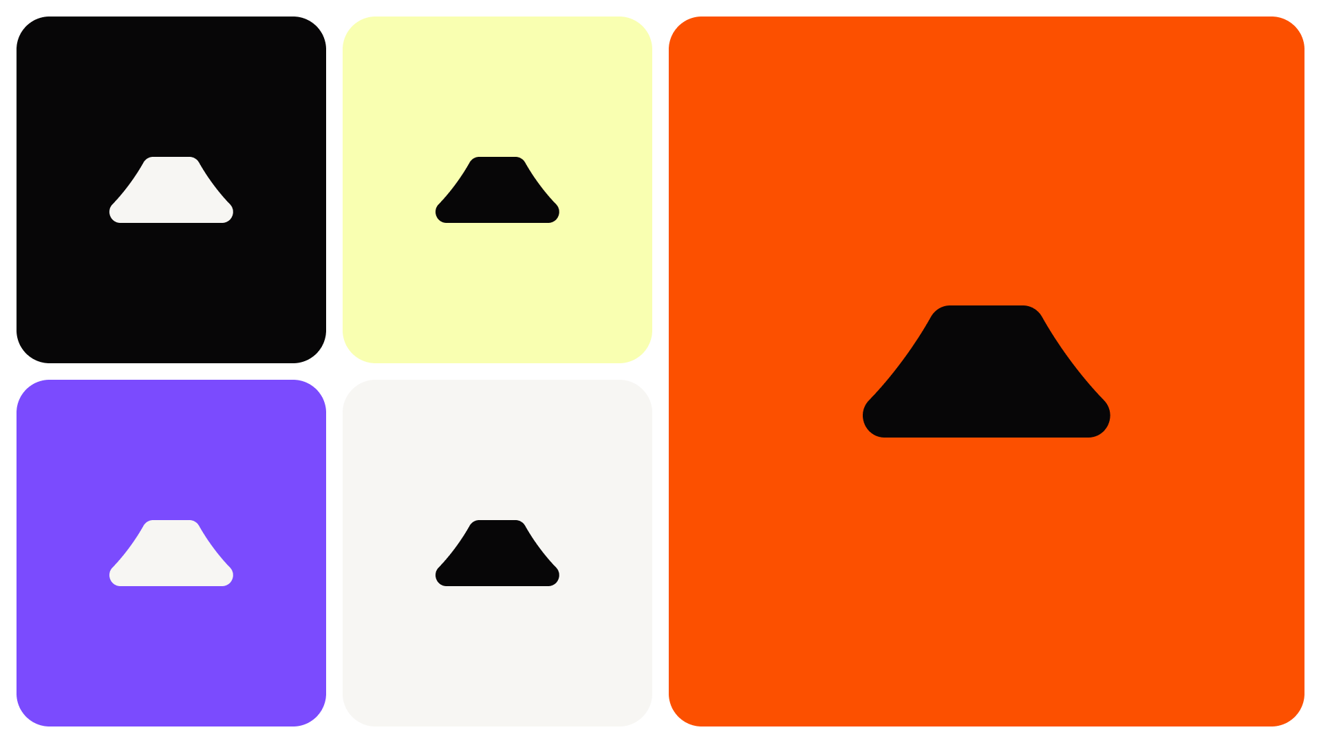 Caldera Logosmarks in various colors
