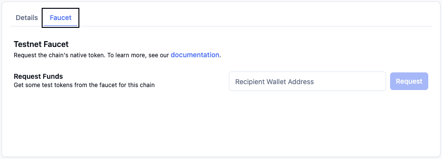 Testnet Faucet - Caldera Docs Docs