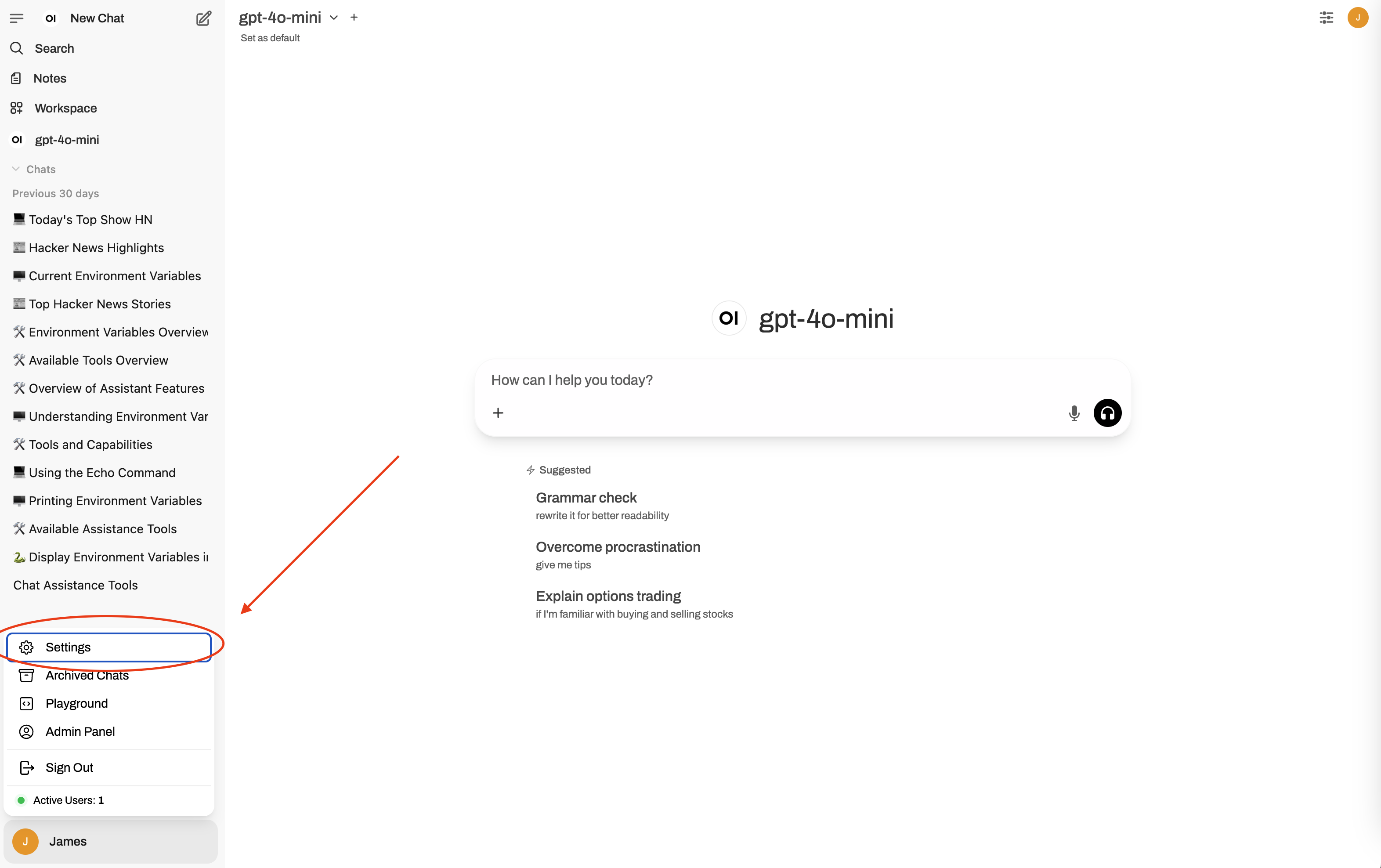 OpenWebUI Screenshot 1