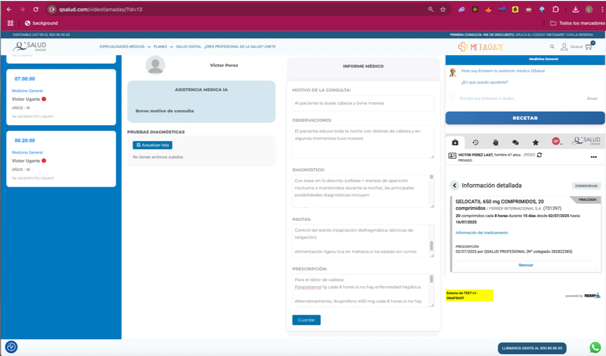 Borrador de informe clínico asistido por IA