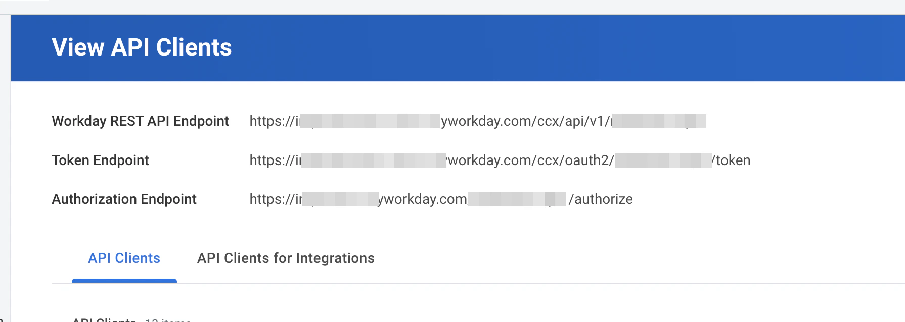 View API Clients