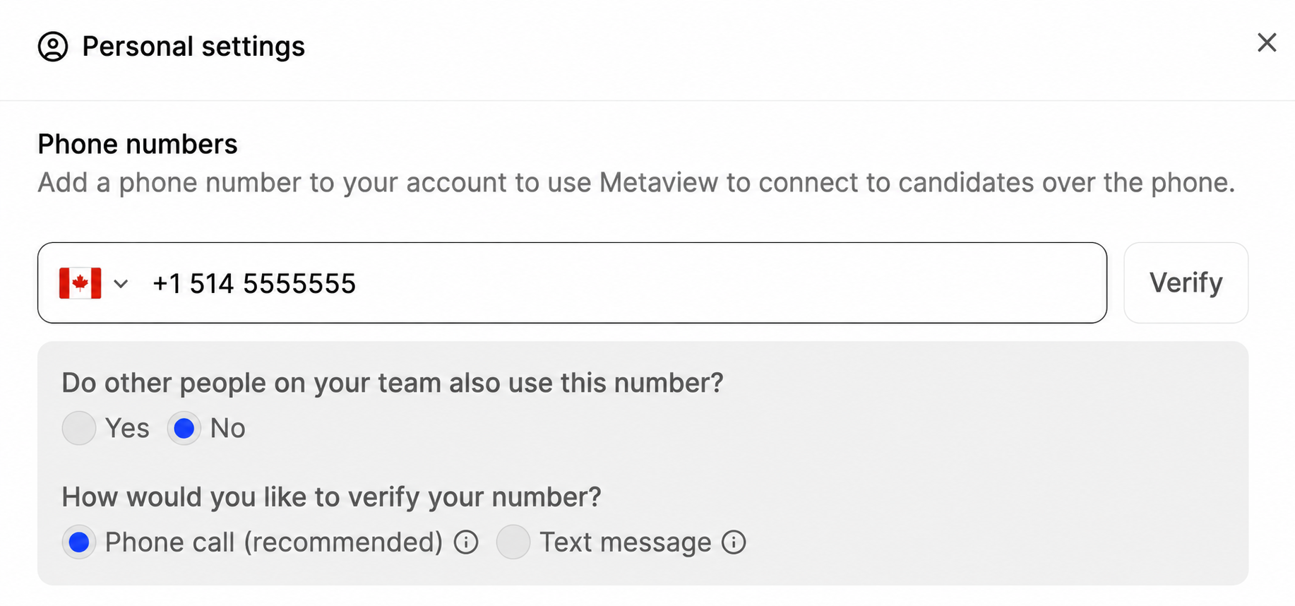 Phone Number Verification