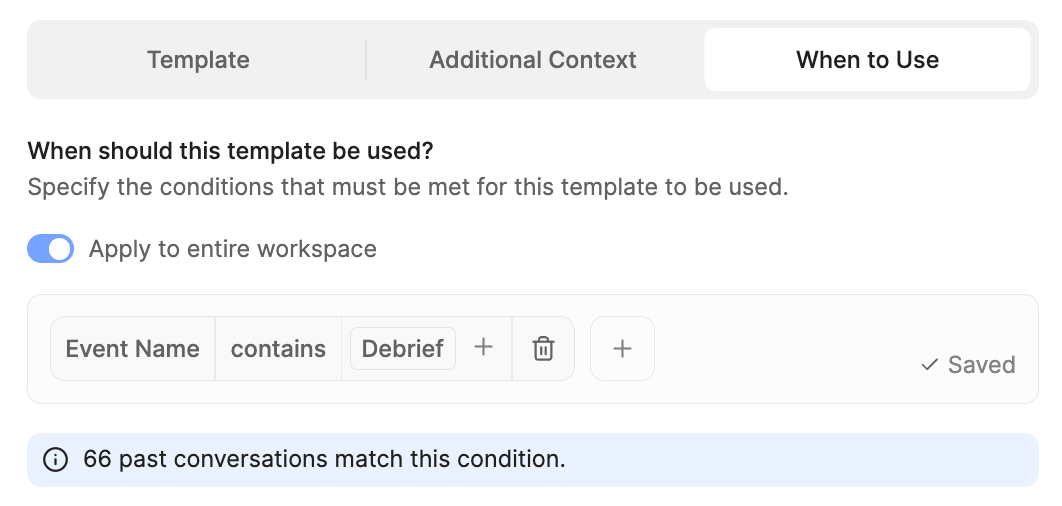 Custom Template When To Use