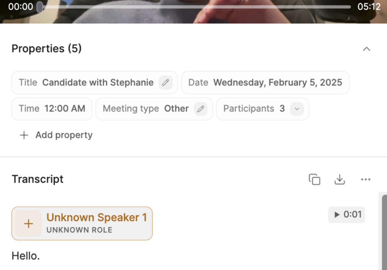 Assign Transcript Unknown Pn