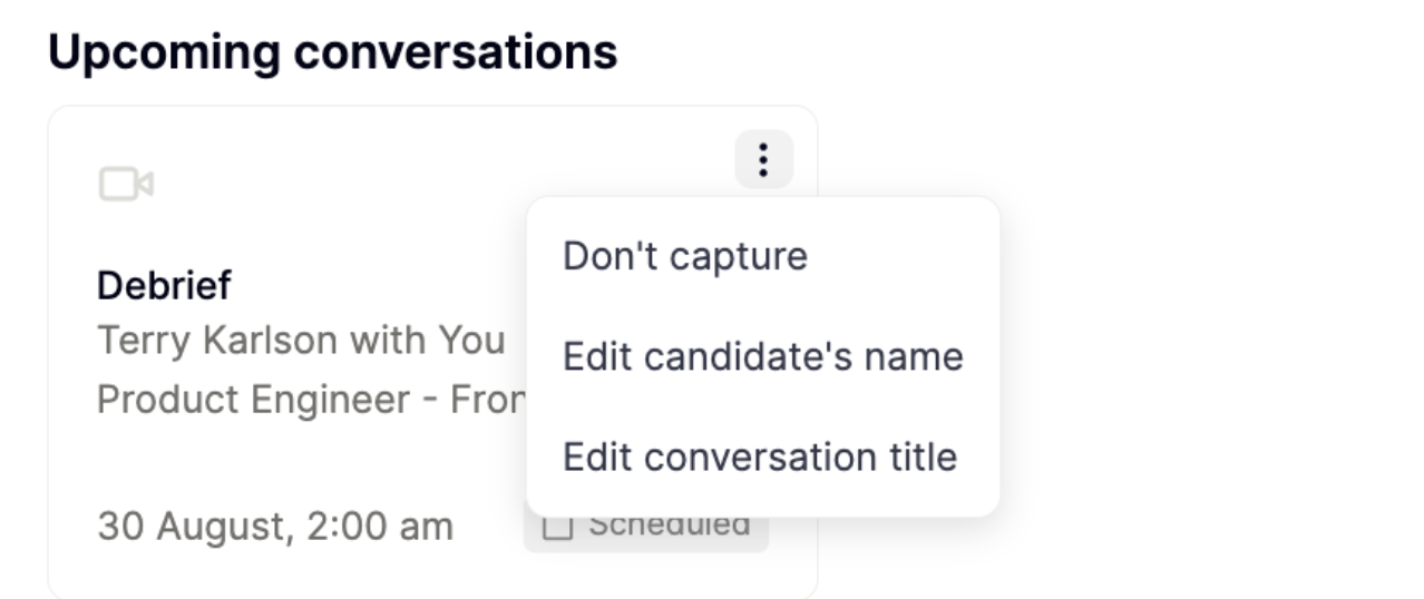 Call Details Edit Candidate Name Pn