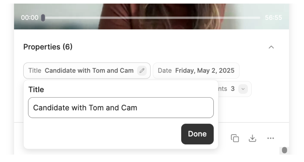 Call Details Transcript Edit Title Pn
