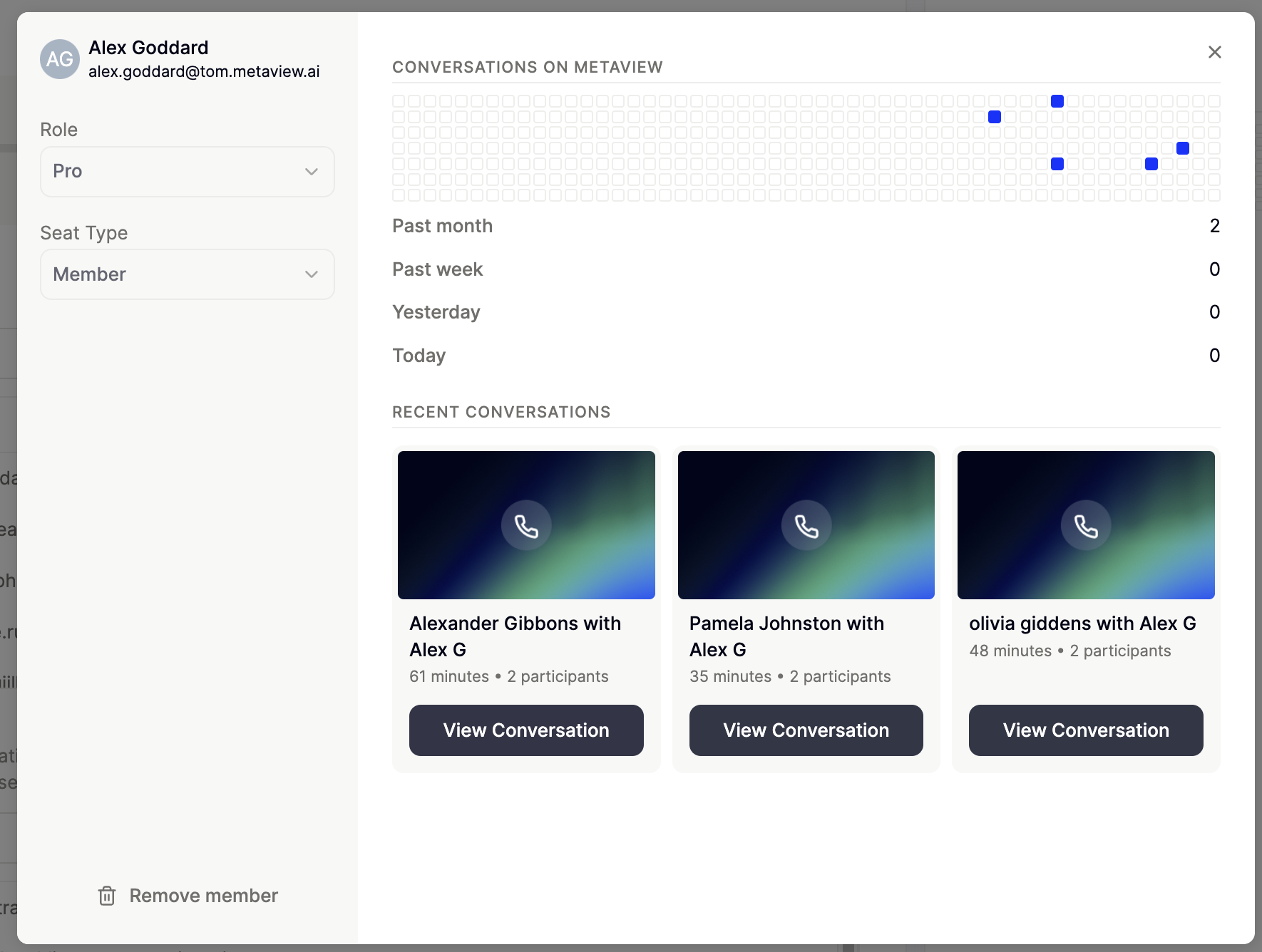 Manage Team User Snapshot Pn