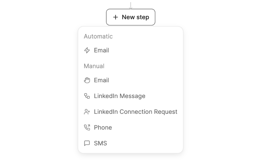 Send Sequence New Step