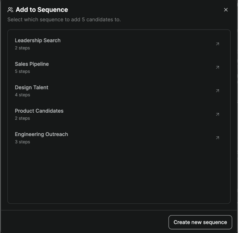 Send Sequences Add Send Sequences Add