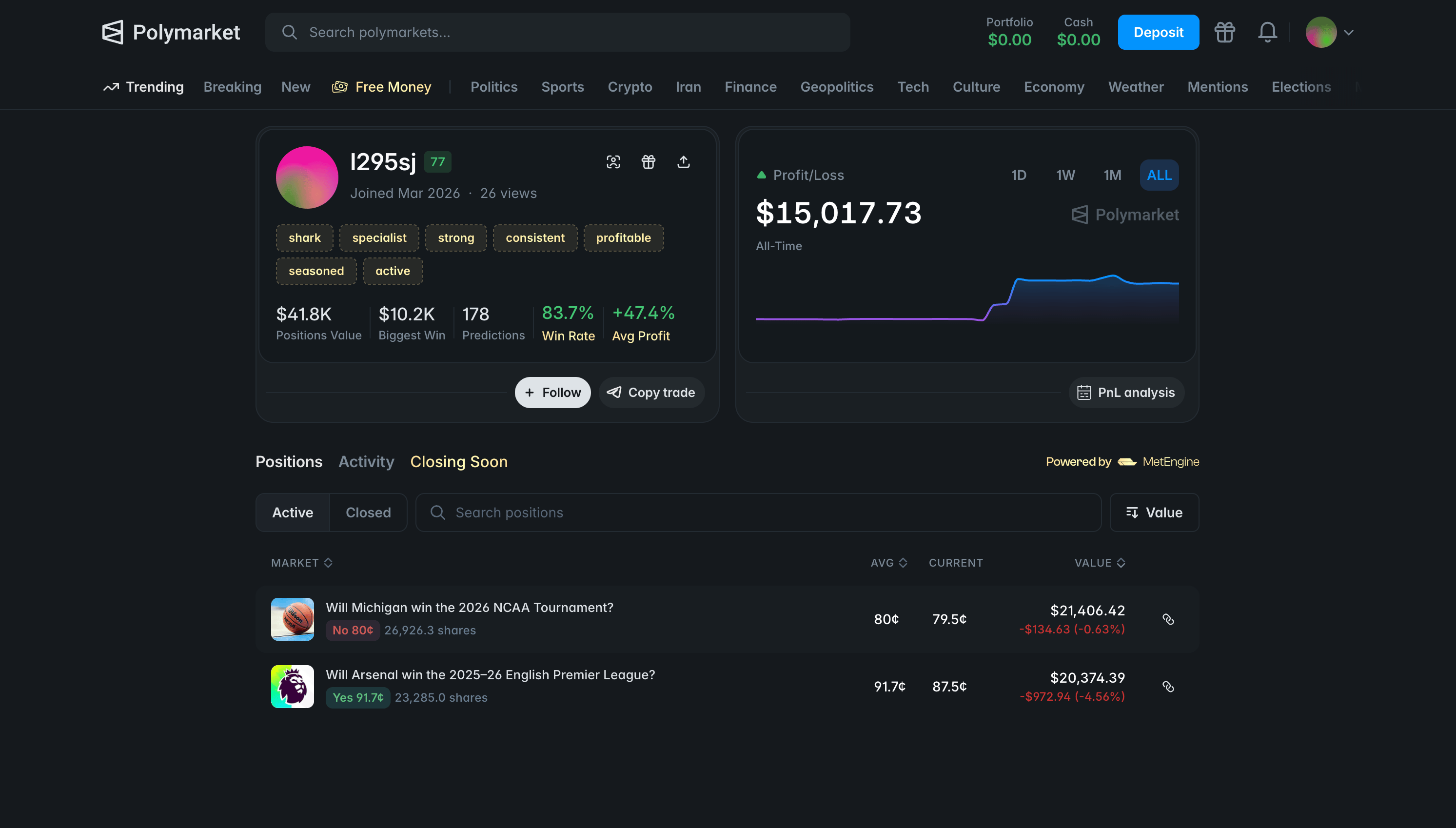Copy trade