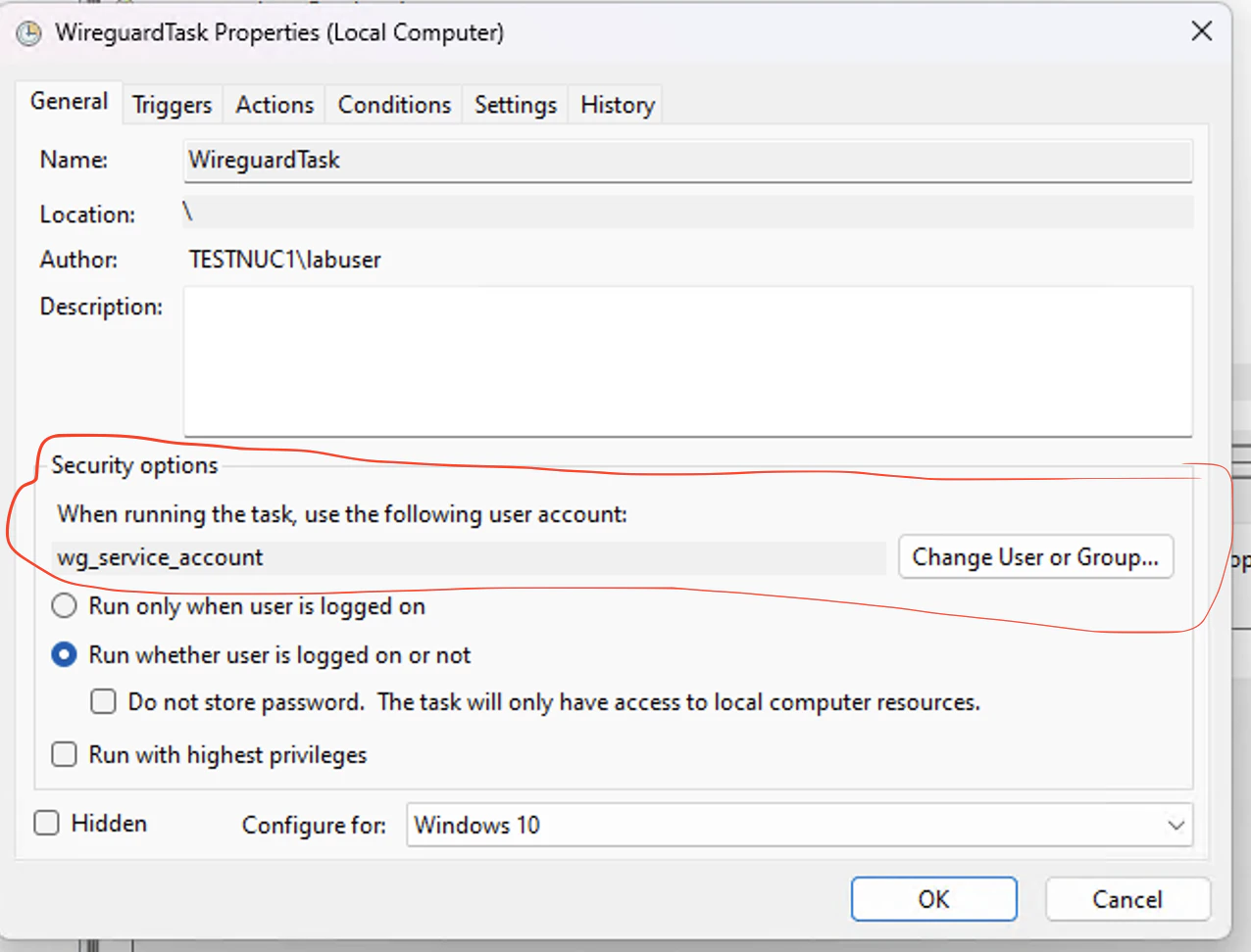 WireGuard configuration step 12