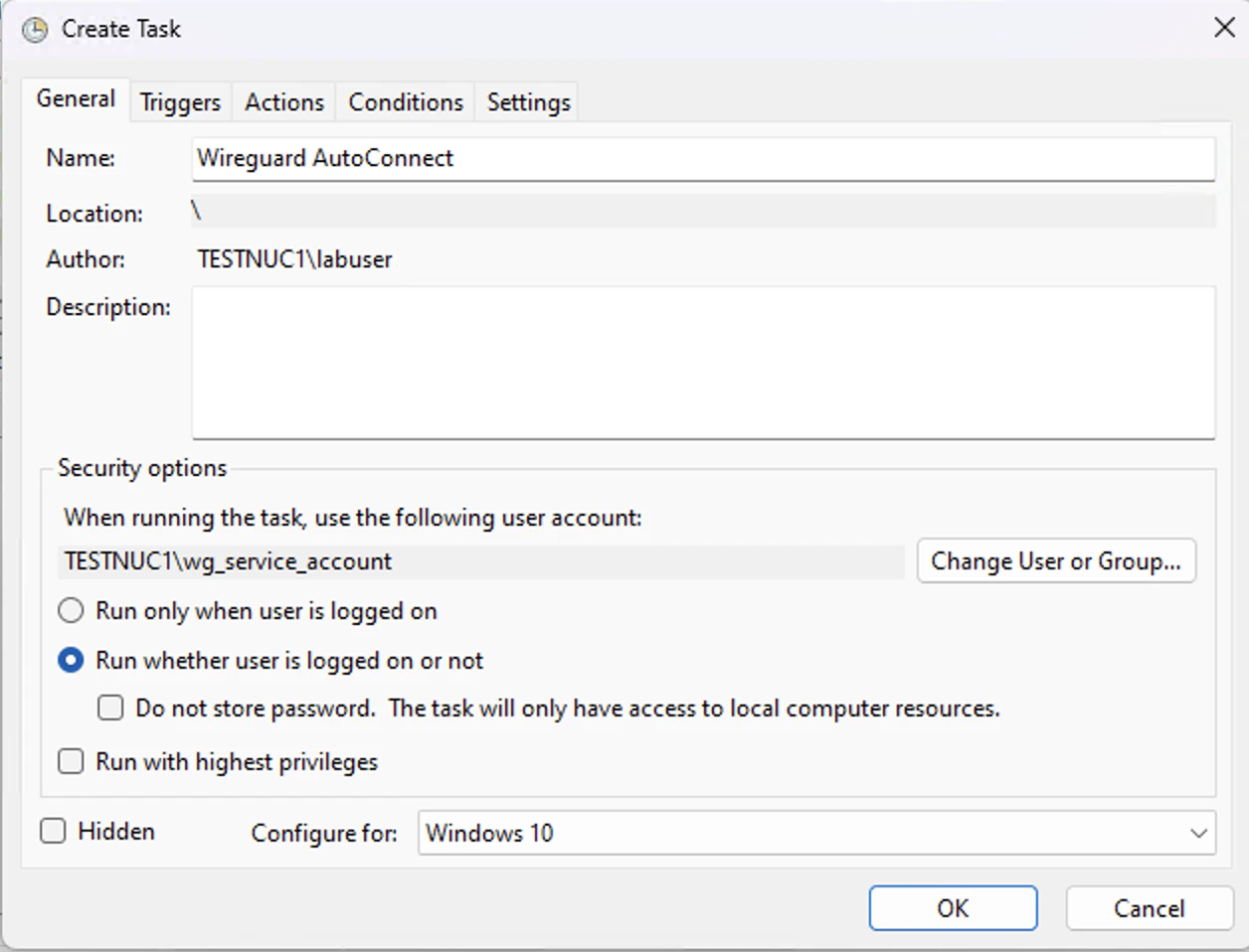 WireGuard configuration step 13