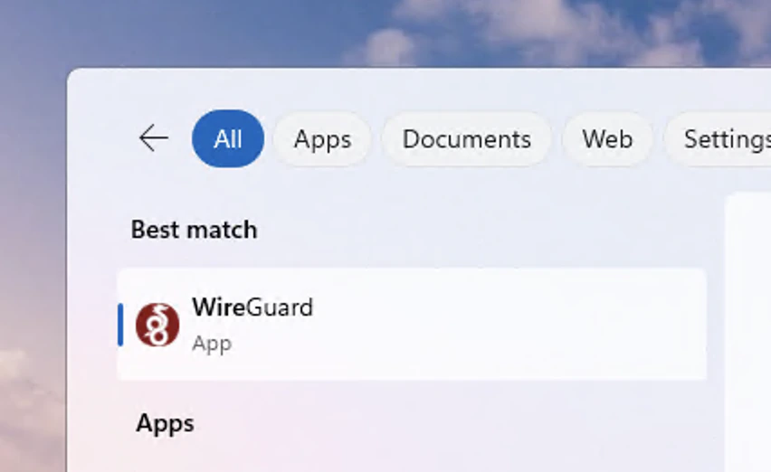 WireGuard configuration step 3