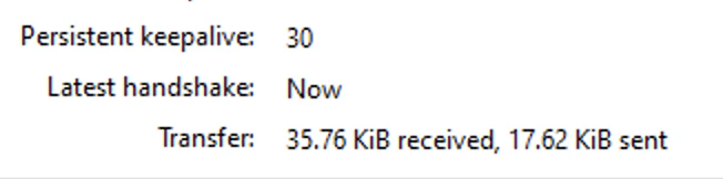 WireGuard configuration step 5