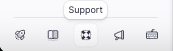 Support ticket interface