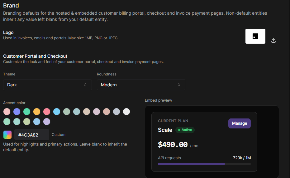 Customizing Meteroid's Customer Portal