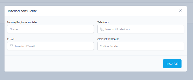 Inserisci Consulenti