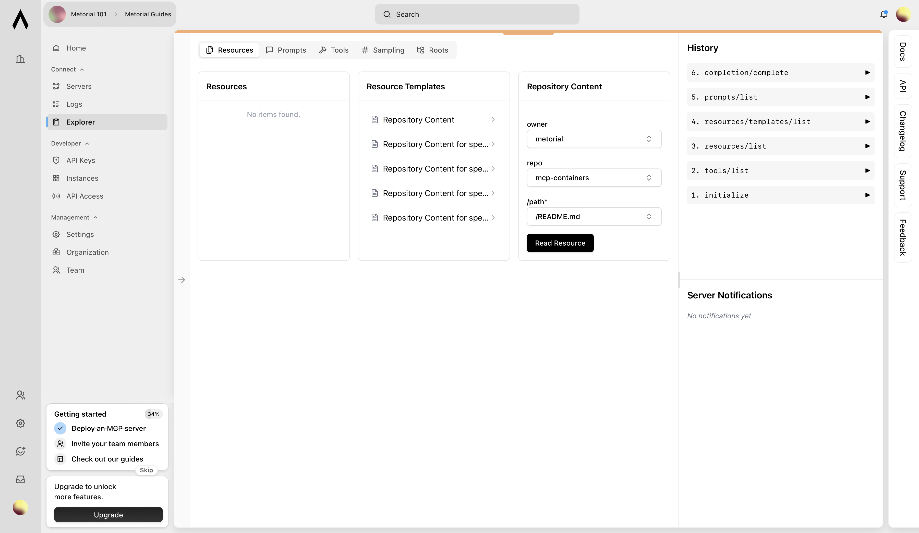 Session Viewer Interface
