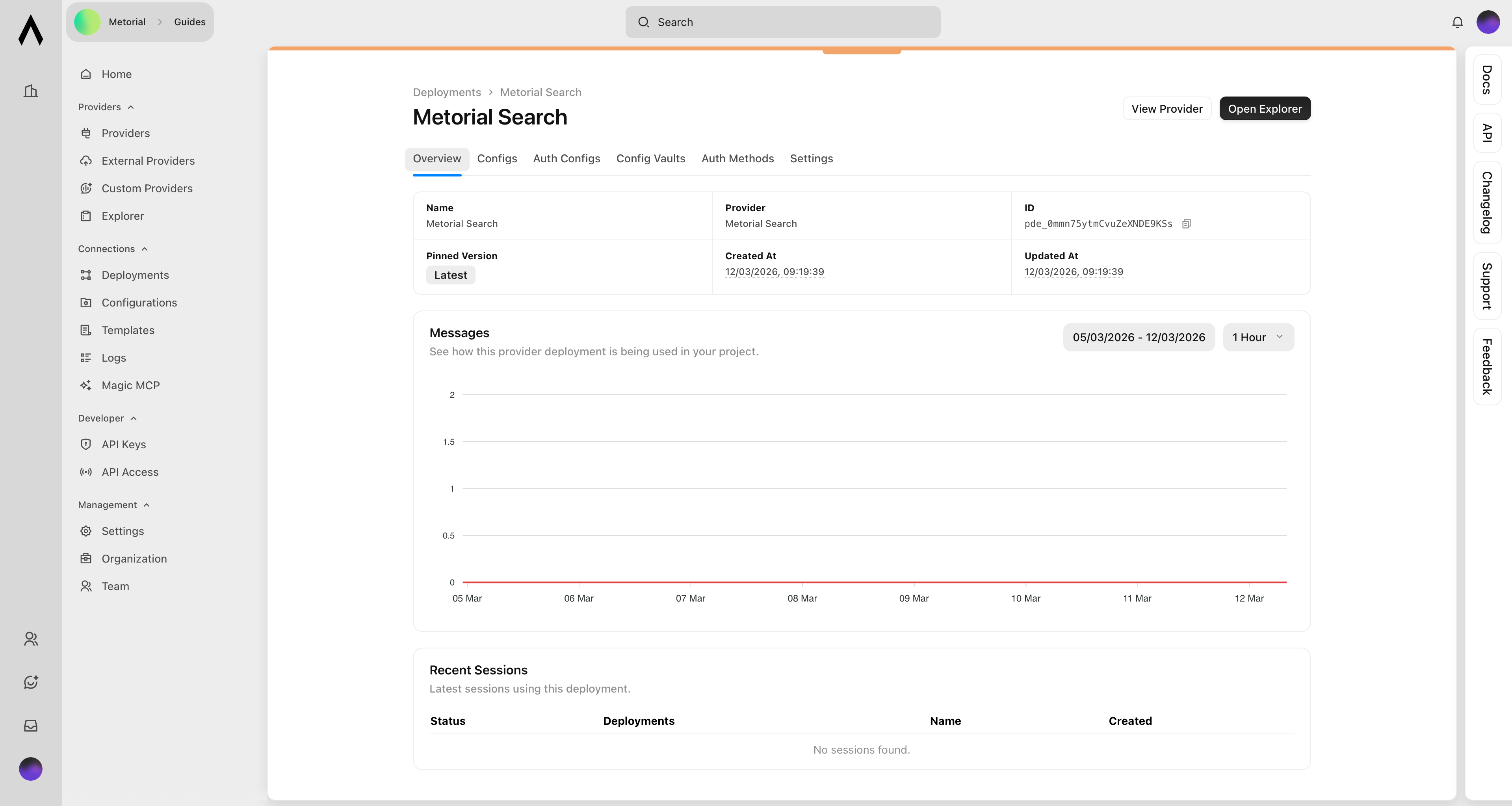 Test Session Interface