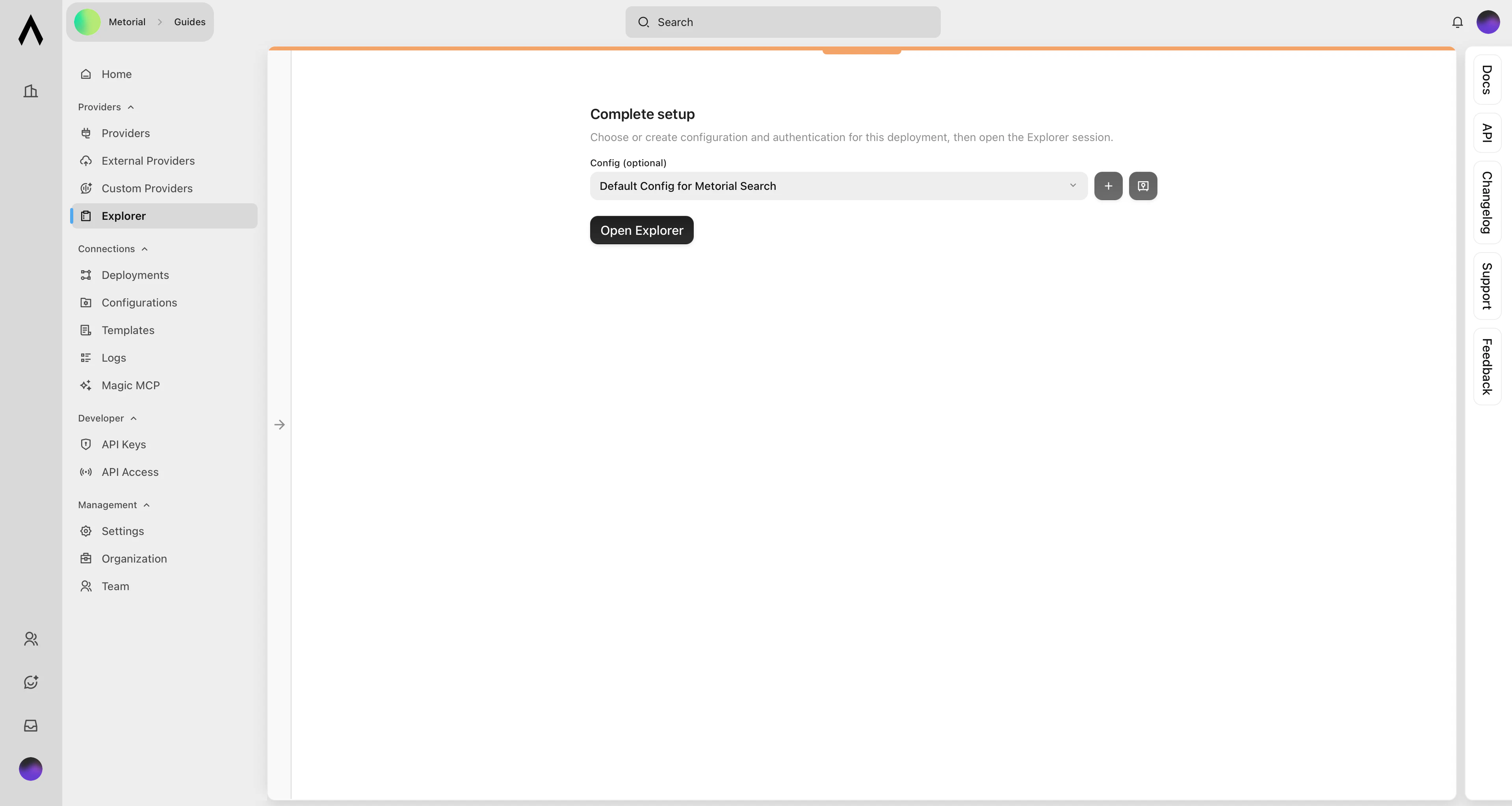 Test Session Interface