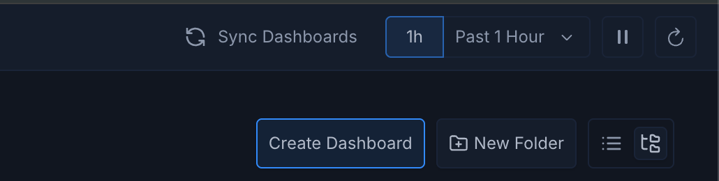 Sync Dashboards button