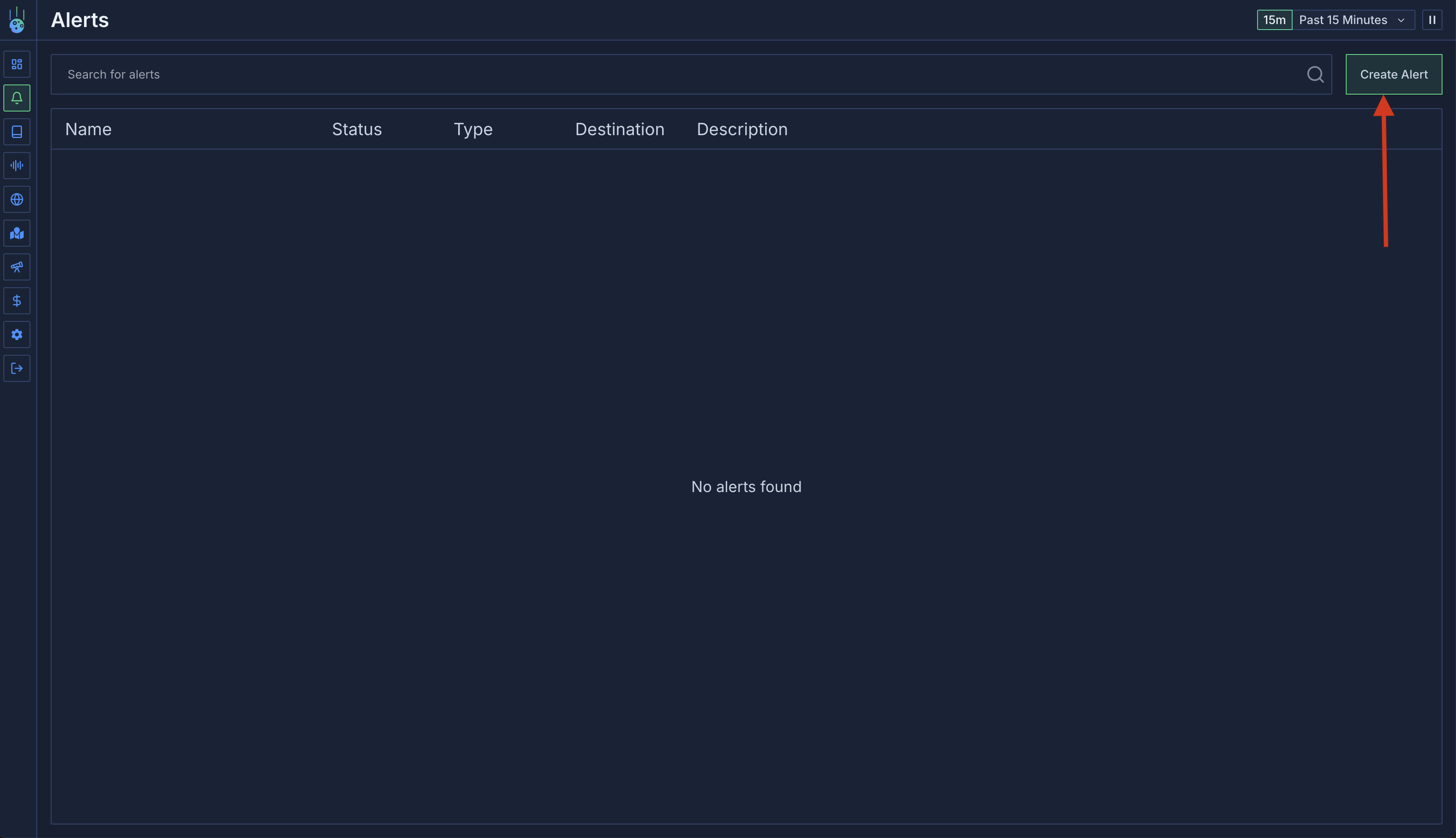 Creating/Updating an Alert - Metoro Documentation