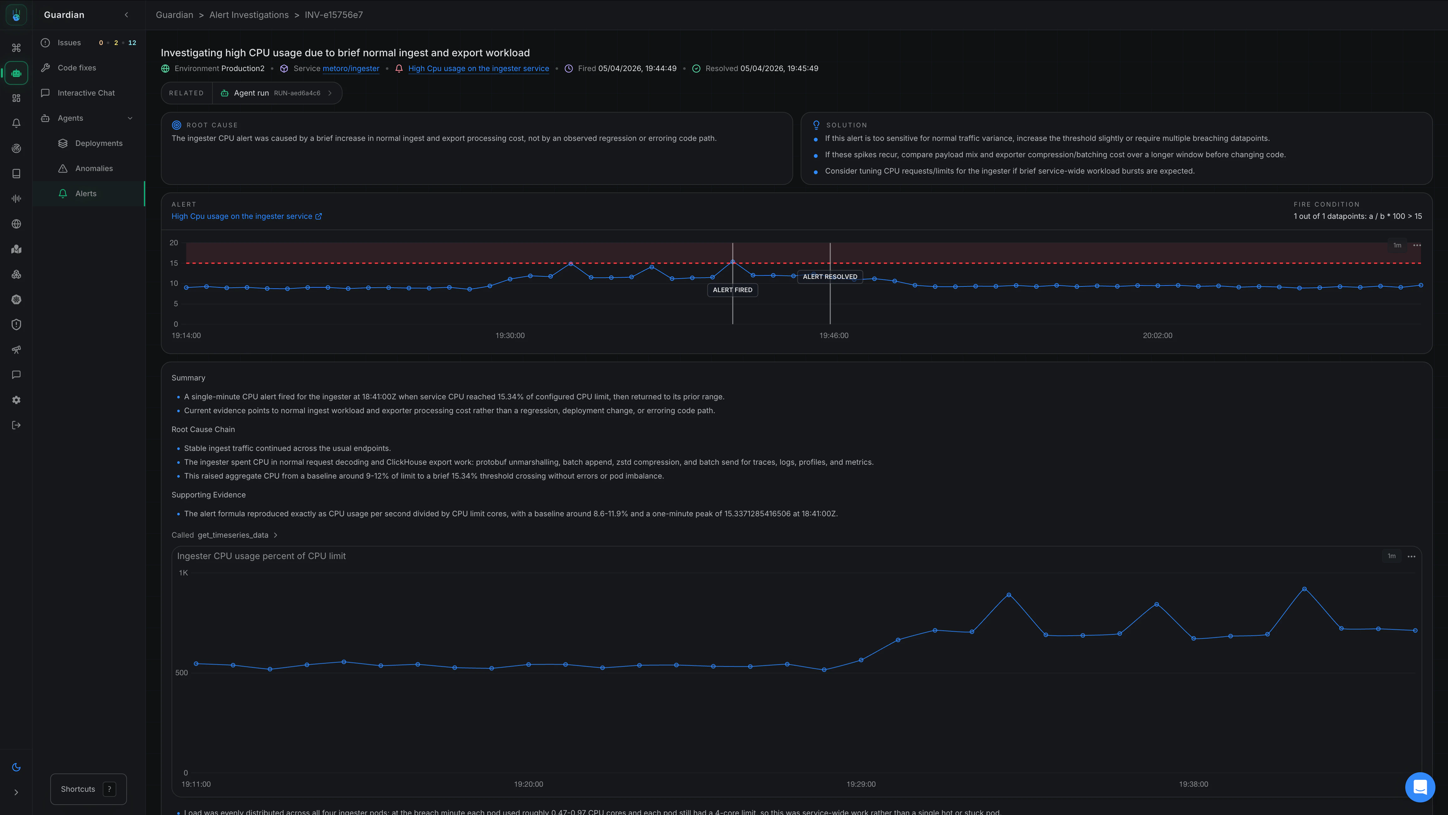 Alert Investigation Details