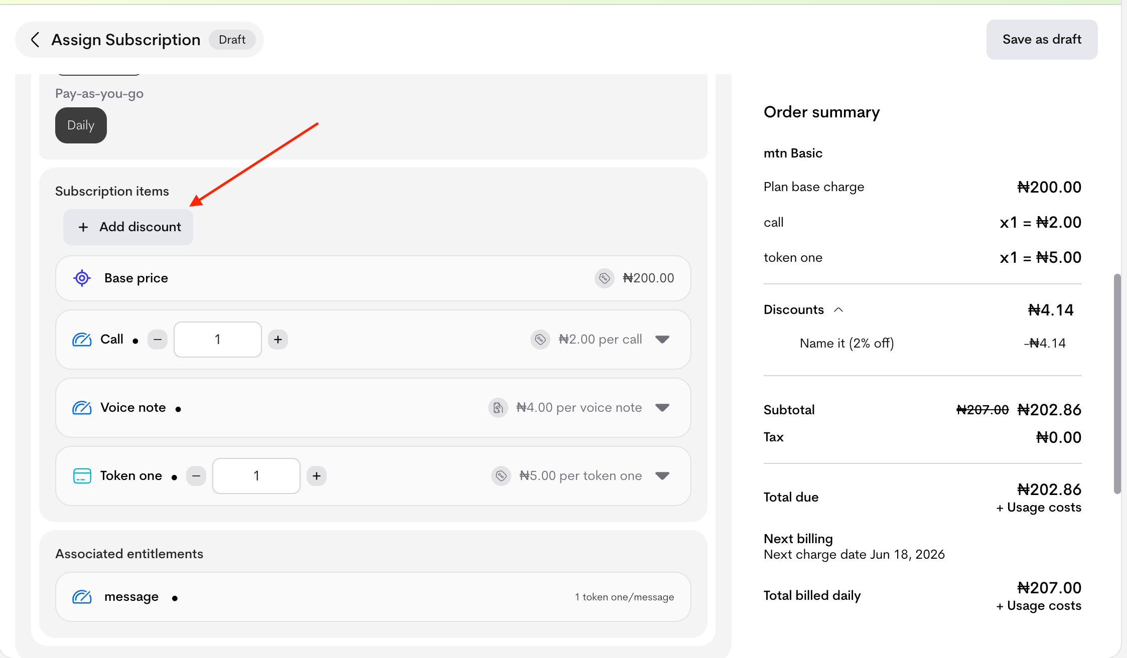 Add discount from manual subscription flow Add discount from manual subscription flow