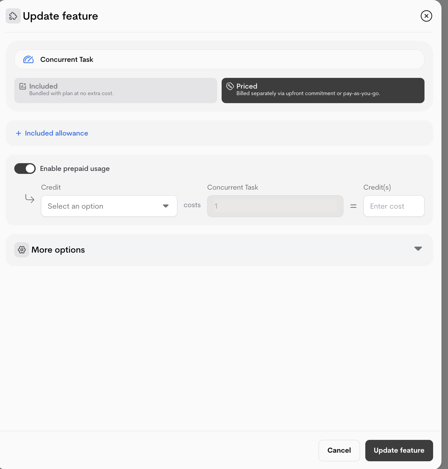 Link Features To Credits