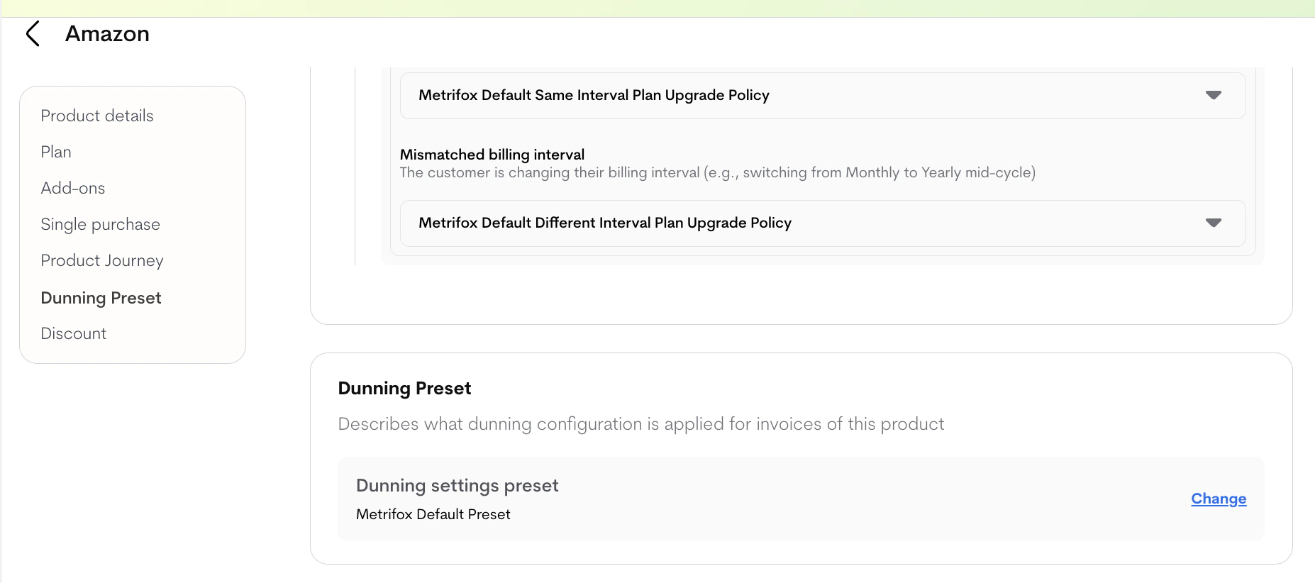 Product dunning Product dunning