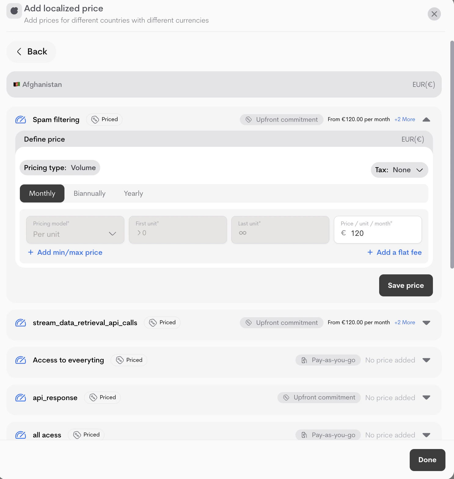 Save Localized Prices