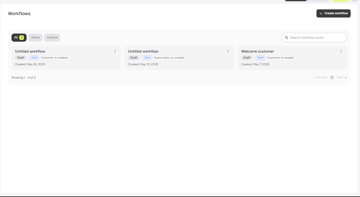 Workflows